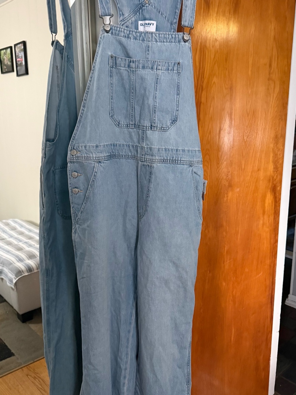 Women’s Old Navy Light Blue Denim Overalls size 14